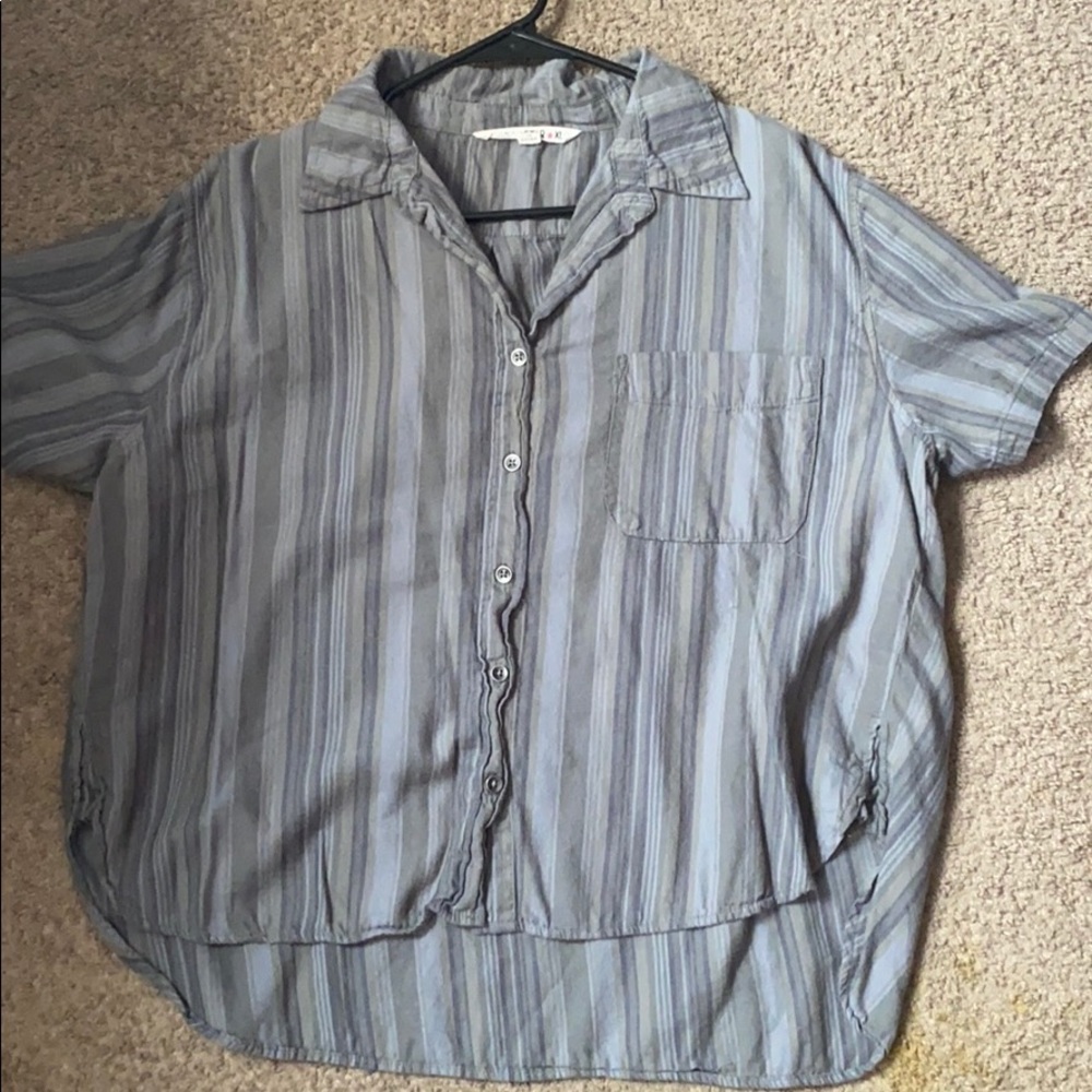 Flannel shirt crop
